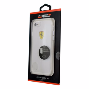 Ferrari kietas dėklas FEHCRFP7TR1 iPhone 7/8 /SE 2020 / SE 2022 permatomas