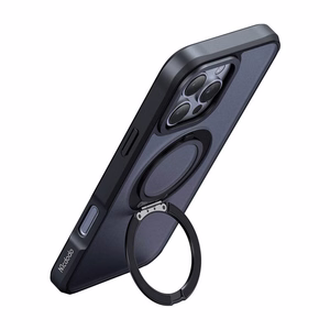 McDodo PC-4933 MagSafe dėklas iPhone 16 Pro Max su stovu (juodas)