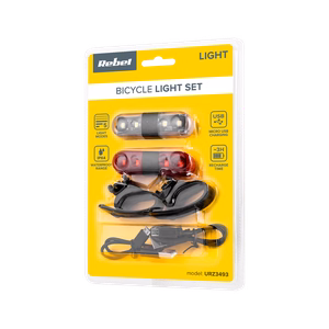 Bicycle light set with USB cable