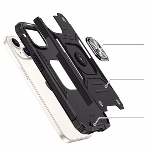 Wozinsky Ring Armor dėklas iPhone 15 Plus telefonui - mėlynas