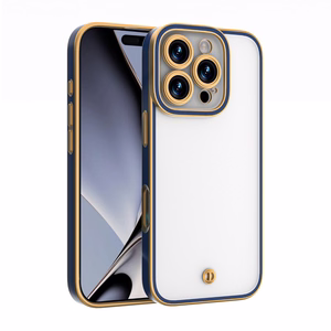 Silky Gold dėklas telefonui iPhone 15 Pro 6,1" mėlynas