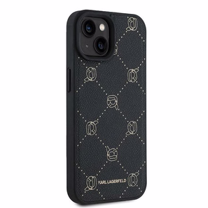 Karl Lagerfeld Karl Head Magnetinis dėklas iPhone 15 Plus - juodas