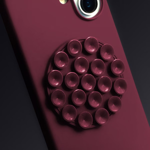 Silikoninis Stick dėklas for iPhone 15 6,1" kaštoninė