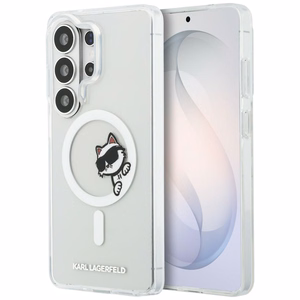Karl Lagerfeld чехол IML Peekaboo Choupette MagSafe для Samsung Galaxy S26 Ultra прозрачный