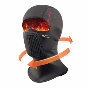 Rockbros LF25699 flisinė dviratininko balaklava – juoda
