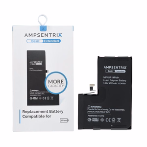AmpSentrix Basic battery for iPhone 14 Pro Max (high capacity 4750 mAh)