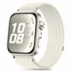 Tech-Protect nailoninis dirželis Huawei Watch Fit 3 / 4 / 4 Pro / 5 / 5 Pro - baltas