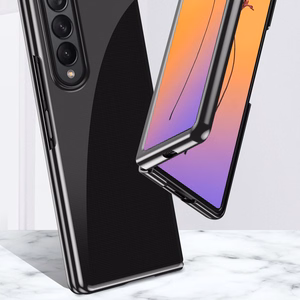 Plating Case чехол для Samsung Galaxy Z Fold 4 чехол с металлической рамкой синий