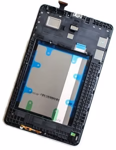 LCD ekranas Samsung T560/T561 Tab E 9.6 su lietimo ekranu juodas originalus (service pack)