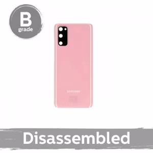 Galinis dangtelis suderinamas su Samsung G980 S20 / Cloud Pink / su kameros lęšiu 100% originalus (9/10 išardytas)