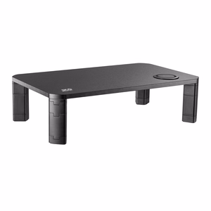 Ergo Office ER-415 reguliuojama monitoriaus stovo lentyna su belaidžiu Qi įkrovikliu, 17–32″, iki 20 kg