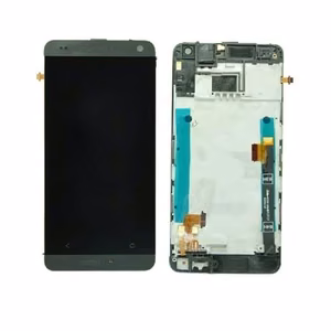 LCD ekranas HTC One Mini (M4) su lietimo ekranu ir rėmeliu sidabrinis originalus (naudotas B klasė)