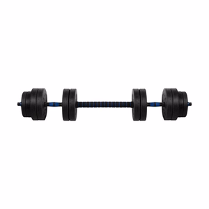 REBEL ACTIVE Adjustable bituminous dumbbell with connector 1x20kg