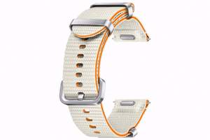 Dirželis ET-SOL30SWE Samsung Galaxy Watch 4/4 Classic/5/5 Pro/6/6 Classic/7/FE stilingas sportinis S/M kreminės spalvos