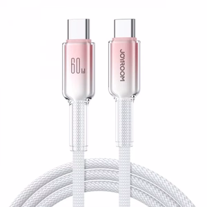 Кабель Joyroom S-A42 Crystal-Clear Series 60W USB-C - USB-C 1,2 м - белый