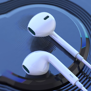 Borofone Earphones BM100 Fuente with microphone white