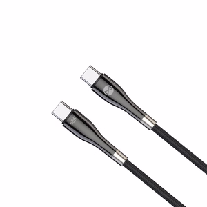 Forever Sleek кабель USB-C - USB-C 1,0 m 60W чёрный