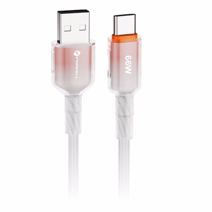 Кабель USB A to USB C Forcell F-Energy QC4.0 3A 66W Gradient 1 m C352 белый
