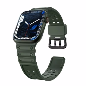 Dirželis Triple Protection Apple Watch 38 / 40 / 41 mm apyrankė – žalias