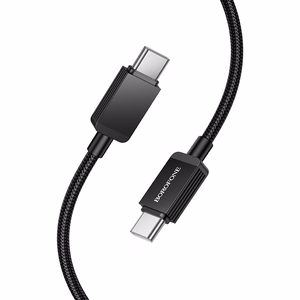Borofone Кабель BX120 Placer - Type C to Type C - PD 60W 1 метр чёрный