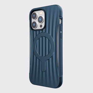 Raptic X-Doria Clutch dėklas iPhone 14 Pro Max su Magnetine galinė mėlyna danga