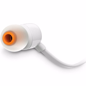 Laidinės ausinės su 3,5 mm jungtimi JBL T110 baltos