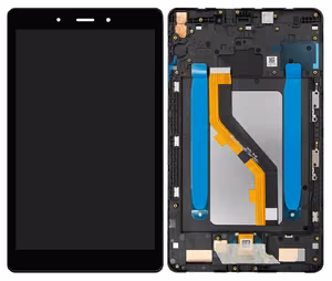 LCD ekranas Samsung T295 Tab A 8.0 LTE 2019 su lietimo ekranu ir rėmeliu juodas (atnaujintas) ORG