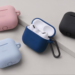 Etteri silikoninis dėklas, skirtas AirPods 4 juodas