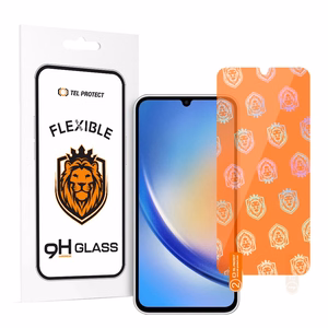 Tel Protect Best Flexible Hybrid Tempered Glass for SAMSUNG GALAXY A24 4G/A25 5G/M34 5G/A35/M35/M55 5G