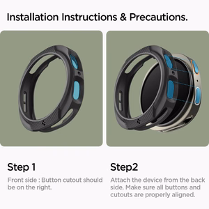 Spigen Liquid Air dėklas laikrodžiui Samsung Galaxy Watch 8 44mm - matinis juodas