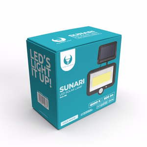 Forever Light Solar LED Lempa SUNARI FLS-06 COB PIR 8W 600lm 6000K 1800mAh Li-Ion