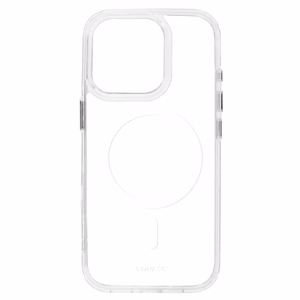Liavec Blizgus Magnetinis Skaidrus dėklas telefonui Iphone 15 Pro Max balta