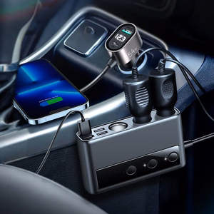 Įkroviklis automobilinis Joyroom (JR-CL06) 9in1 (5xUSB; 1xUSB-C; 154W) juodas