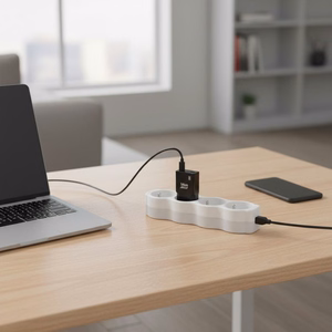 Blue Star Slim GaN TFK-SC-30WCC 30W 2x USB-C QC 4.0 / PD 3A įkroviklis, juodas
