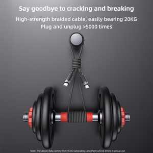 Yesido Кабель CA160 плетёный - Type C to Type C - PD 60W 1,2 метра чёрный