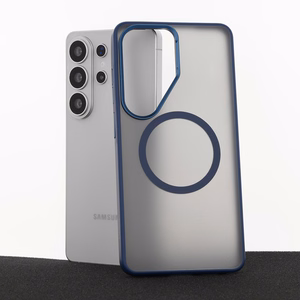 Liavec Soft Case Metal Frame чехол Samsung Galaxy S26 Ultra темно-синий
