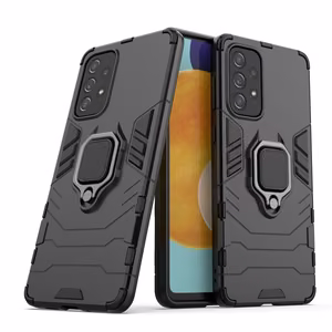 Ring Armor прочный гибридный чехол + магнитный держатель для Samsung Galaxy A73 чёрный