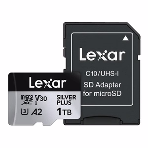 „Lexar High-Performance Silver Plus“ microSDXC atminties kortelė, 1 TB + adapteris