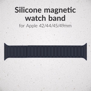Mobilize Silicon Watch Band - Magnetic - for Apple 42/44/45/49mm - Blue