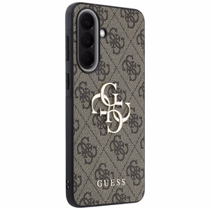 Guess dėklas Samsung Galaxy A57 (4G Big Metal Logo) rudas