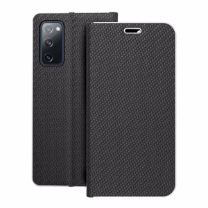 Чехол-книжка для Samsung S20 FE / S20 FE 5G Luna Book Carbon чёрный