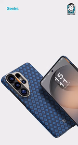 Benks Magnetic Armor Air Grid Kevlar чехол металлическая рамка 600D (A050) для Samsung Galaxy S26 Ultra синий