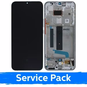 LCD Display Compatible With Xiaomi Mi 10 Lite 5G With Frame / Dream White / (Service Pack)