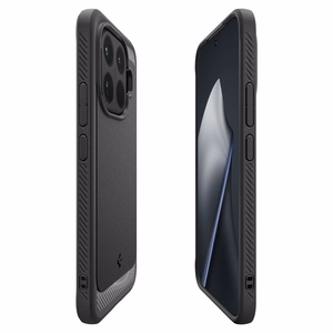 Spigen Rugged Armor dėklas, skirtas Xiaomi 15T Pro, juodas