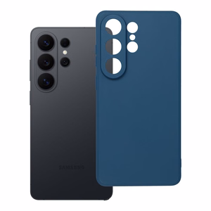 Чехол для Samsung S26 Ultra мягкий тёмно-синий