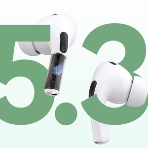 Dudao U19 in-ear TWS wireless Bluetooth 5.3 headphones with LED display - white