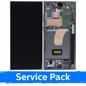 LCD ekranas suderinamas su Samsung S918 S23 Ultra su rėmeliu / žalias / (Service Pack)
