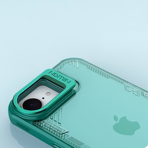 Nillkin Iceblade Prop dėklas su stovu iPhone 16e telefonui - žalias