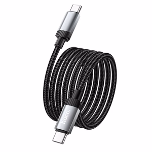 Кабель USB C to USB C Hoco 3A 60W 1 m X117 черный