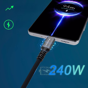 Wozinsky WPS-UY41S Кабель USB-C - USB-C 40Gb/s 240W 1m - чёрный